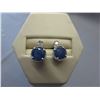 Image 1 : New Sterling Silver Diamond & Sapphire earrings