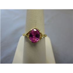 Diamond & Bubble Gum Pink Quartz Cocktail Ring