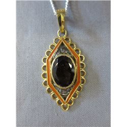 New Champagne Diamonds & Smokey Quartz necklace