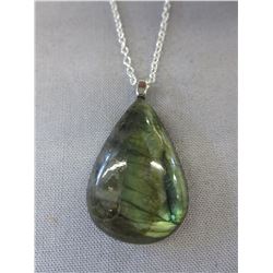 CDN 40 CT Labradorite gemstone necklace