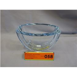 Signed - "Edvard Stromberg" ice blue glass vase