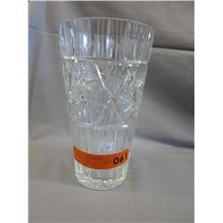 Large pinwheel crystal vase