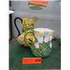 Image 1 : 2 Glazed ceramic water jugs