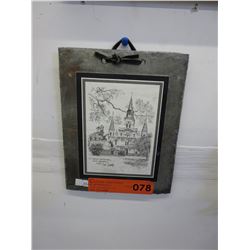 Slate wall plaque of New Orleans