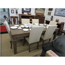 NEW - 8 Piece Dining Table & Chairs