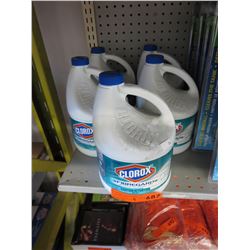 5 x 2.8L Bottles of Clorox Fiber Guard bleach