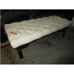 NEW - Upholstered button tufted bench