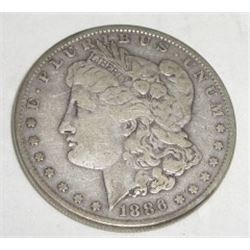 1886 MORGAN SILVER DOLLAR *NICE EARLY U.S SILVER DOLLAR*!! SILVER DOLLAR CAME OUT OF SAFE!!