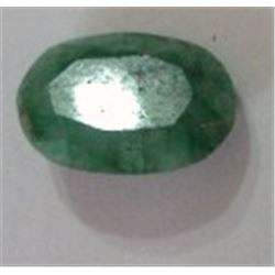 10.90 *RARE HUGE* CARAT GREEN EMERALD GEMSTONE *BEAUTIFUL OVAL CUT & FACETED* GEM!! GEMSTONE CAME OU