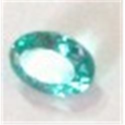 .75 *EXTREMELY RARE* BLUE APATITE GEMSTONE *BEAUTIFUL OVAL CUT & FACETED* GEM!! GEMSTONE CAME OUT OF