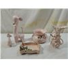 Image 2 : LOT 5 VINTAGE PINK CERAMIC ITEMS