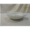 Image 2 : VINTAGE FENTON MILK GLASS HEART DISH RUFFLED EDGE