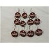 Image 1 : LOT 11 COCA COLA BOTTLE CAP SHOWER CURTAIN HOOKS