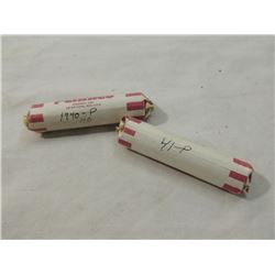 LOT 2 FULL ROLLS PENNIES