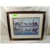 Image 3 : HOTEL DEL CORNADO LITHOGRAPH SIGNED MATTED & FRAM