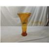 Image 1 : TALL DECORATIVE FLUTED GLASS VASE