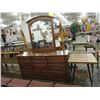 Image 2 : VINTAGE 11 DRAWER DRESSER WITH MIRROR