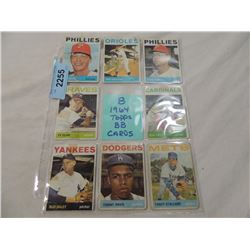 LOT 8 1964 TOPPS BASEBALL CARD