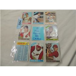 LOT 8 1966 TOPPS BASEBALL CARDS