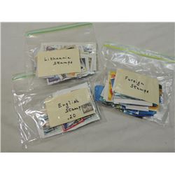 BOX LOT MISC FOREIGN STAMPS