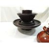 Image 3 : LOT 4 VINTAGE BROWN CERAMIC INSULATORS