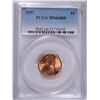 Image 1 : 1957 LINCOLN CENT, PCGS MS-66 RED
