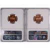 Image 2 : LINCOLN CENTS: 1959 NGC PF-67 RED CAMEO & 1960 LARGE DATE , NGC  PF--68 RED