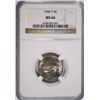 Image 1 : 1945-P SILVER JEFFERSON NICKEL, NGC MS-66