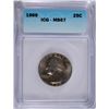 Image 1 : 1969 WASHINGTON QUARTER, ICG MS-67 LISTS  IN PRICE GUIDE FOR $4750.00