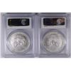 Image 2 : 2004 & 2005 AMERICAN SILVER EAGLES, PCGS MS-69