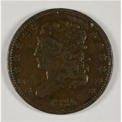 1834 HALF CENT F/VF