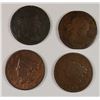 Image 1 : (4) LARGE CENTS (03, 07/6, 16, 19)