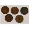 Image 1 : (5) INDIAN HEAD CENTS (75, 76, 01, 02, 07)