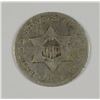 Image 1 : 1851 THREE CENT SILVER G/VG