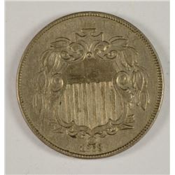 1868 SHIELD NICKEL AU-50