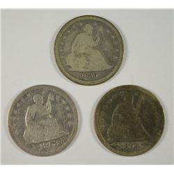 (3) SEATED QUARTERS (39, 53, 54)