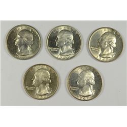 (5) BU WASHINGTON QUARTERS (32, 47-S, 48, 50, 50-D)