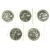 Image 2 : (5) 1959 PROOF FRANKLIN HALF DOLLARS
