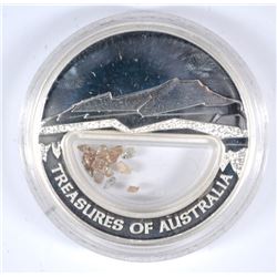 2009 TREASURES OF AUSTRALIA DIAMONDS ONE OUNCE SILVER COIN FROM THE PERTH MINT