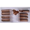 Image 1 : LOT OF ( 8 ) ORIGINAL GEM BU ROLLS OF 1958-D LINCOLN CENTS, NICE RED COINS!