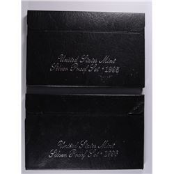 1995 AND 1996 U.S. SILVER PROOF SETS IN ORIGINAL PACKAGING