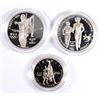 Image 1 : ( 3 ) PROOF 1995 OLYMPIC COINS: BASKET BALL HALF, BLIND RUNNER & GYMNAST DOLLARS