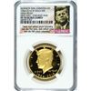 Image 1 : 2014 50TH ANNIVERSARY KENNEDY HALF DOLLAR GOLD NGC PF70 ULTRA CAMEO! HIGH RELIEF