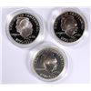 Image 1 : ( 3 ) 1990 EISENHOWER PROOF COMMEM DOLLARS IN ORIG BOXES/COA