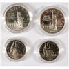 Image 1 : (2) PROOF 1986 STATUE OF LIBERTY  2-pcs SETS: SILVER DOLLARS & CLAD HALF DOLLARS