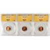 Image 1 : 3 - 1957D 1C LINCOLN CENT ANACS MS66RD