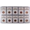 Image 1 : LOT OF ( 10 ) 1958-D LINCOLN CENTS, NGC MS-66 RED