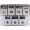 Image 2 : LOT OF (7) ROOSEVELT DIMES NGC MS-65 FT: 48-D, 52, 52-D, 53-D, 55-D, 62-D, 63-D