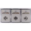 Image 1 : LOT OF ( 3 ) 1956 ROOSEVELT DIMES, NGC MS-65 FULL TORCH