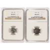Image 1 : LOT OF (2) ROOSEVELT DIMES, NGC MS-66 FULL TORCH: 1962 & 1964